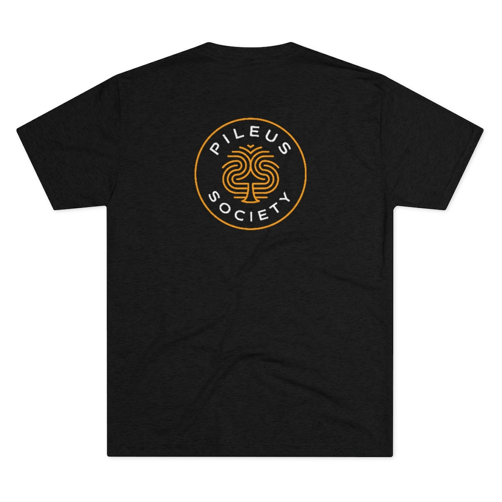 Pileus Society Front/Back Men's Tri-Blend Crew Tee