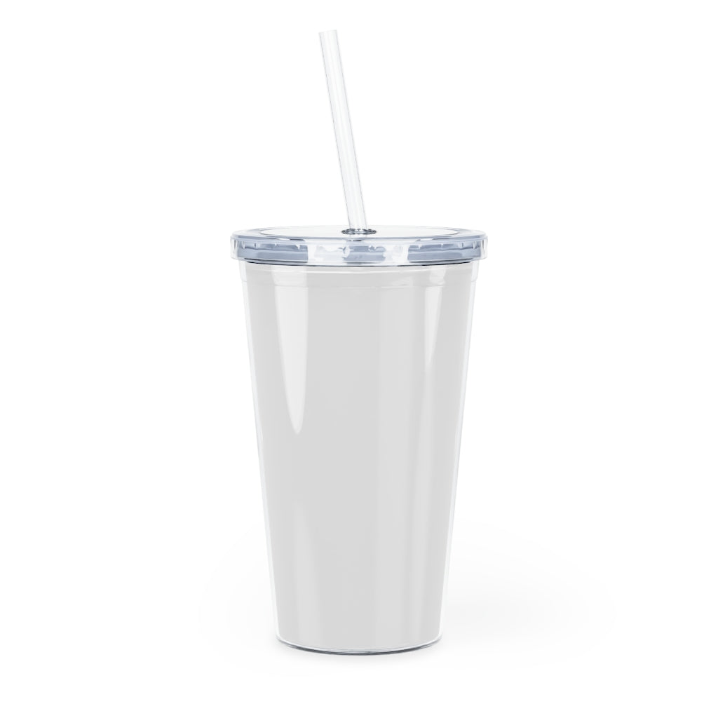 Plastic Pileus Society Logo Tumbler with Straw