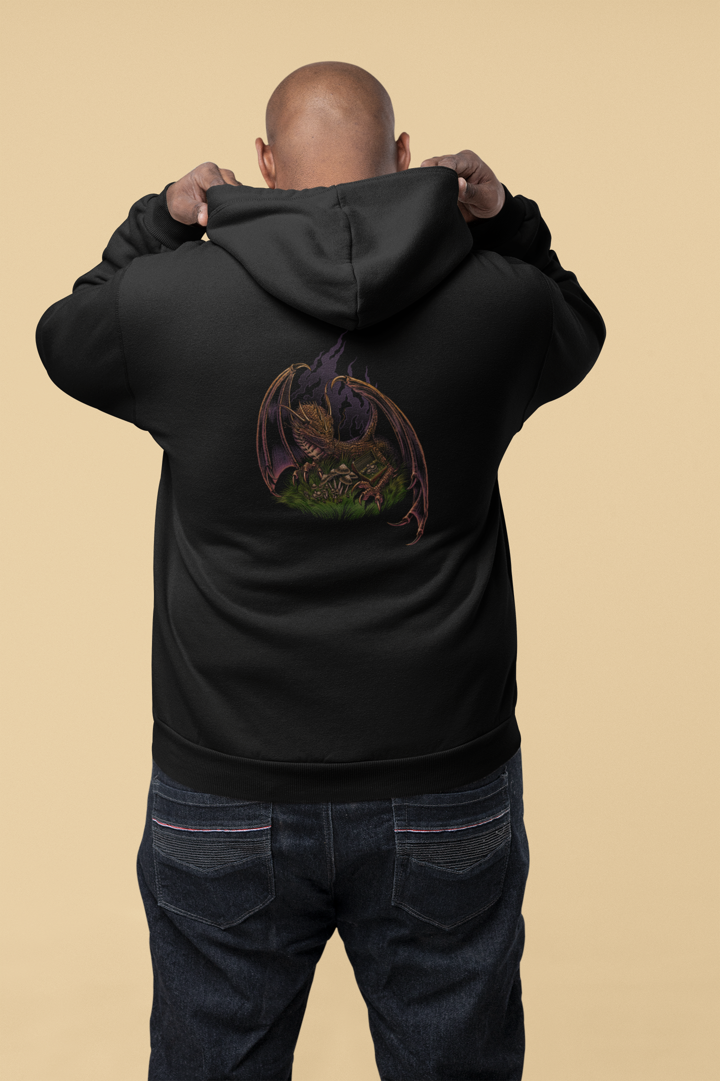 Dragon Protecting Treasure Unisex Heavy Blend™ Hooded Sweatshirt