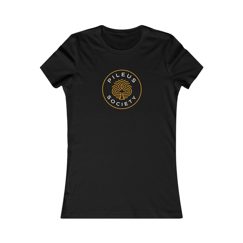 Women's Pileus Society Logo Favorite Tee in Black
