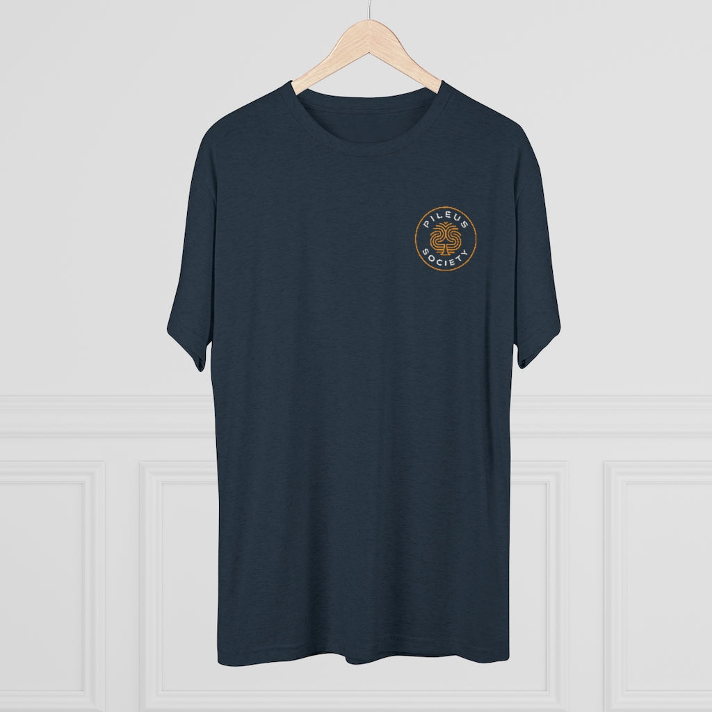 Psilocybin Coat of Arms Men's Tri-Blend Crew Tee