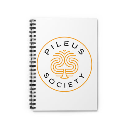 Pileus Society Logo Classic Spiral Ruled White Paper Notebook 