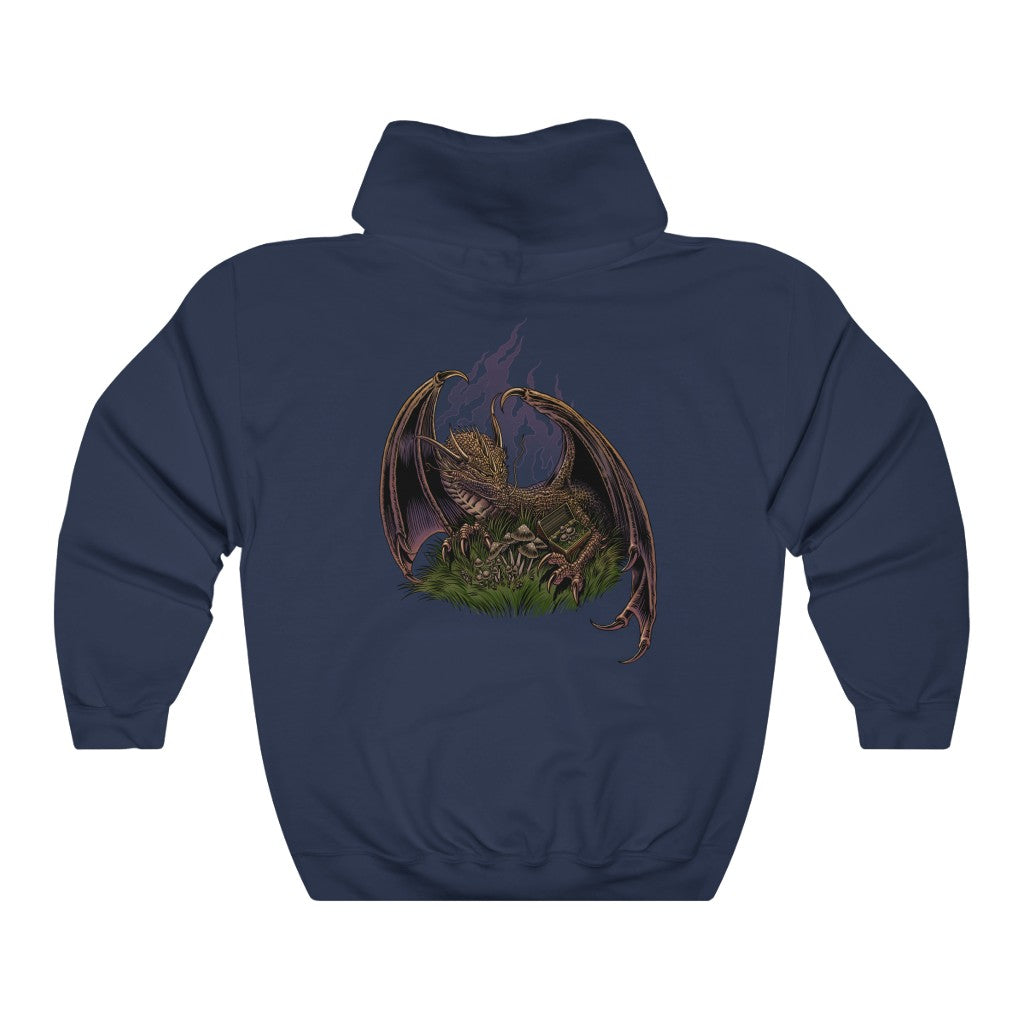 Dragon Protecting Treasure Unisex Heavy Blend™ Hooded Sweatshirt