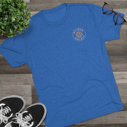 Pileus Society Front/Back Men's Tri-Blend Crew Tee