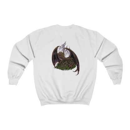 Dragon protecting mushrooms Unisex Heavy Blend™ Crewneck Sweatshirt