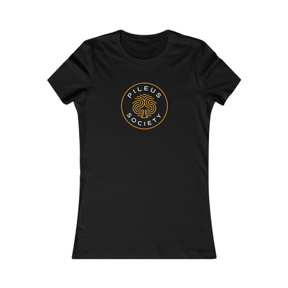 Women's Pileus Society Logo Favorite Tee in Black