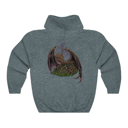 Dragon Protecting Treasure Unisex Heavy Blend™ Hooded Sweatshirt