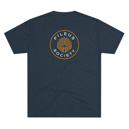 Pileus Society Front/Back Men's Tri-Blend Crew Tee