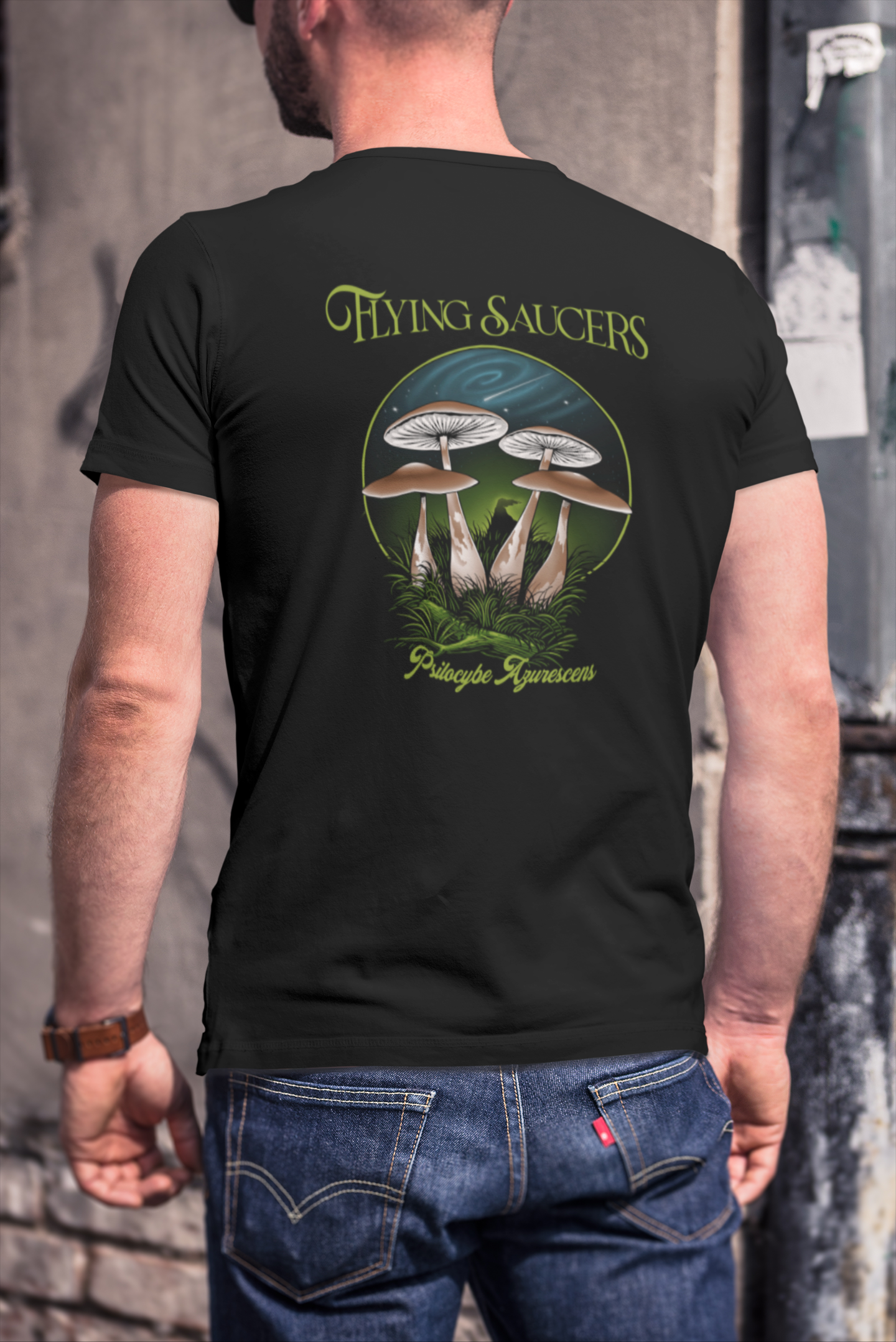 Psilocybe Azurescens Unisex Tri-Blend Crew Tee
